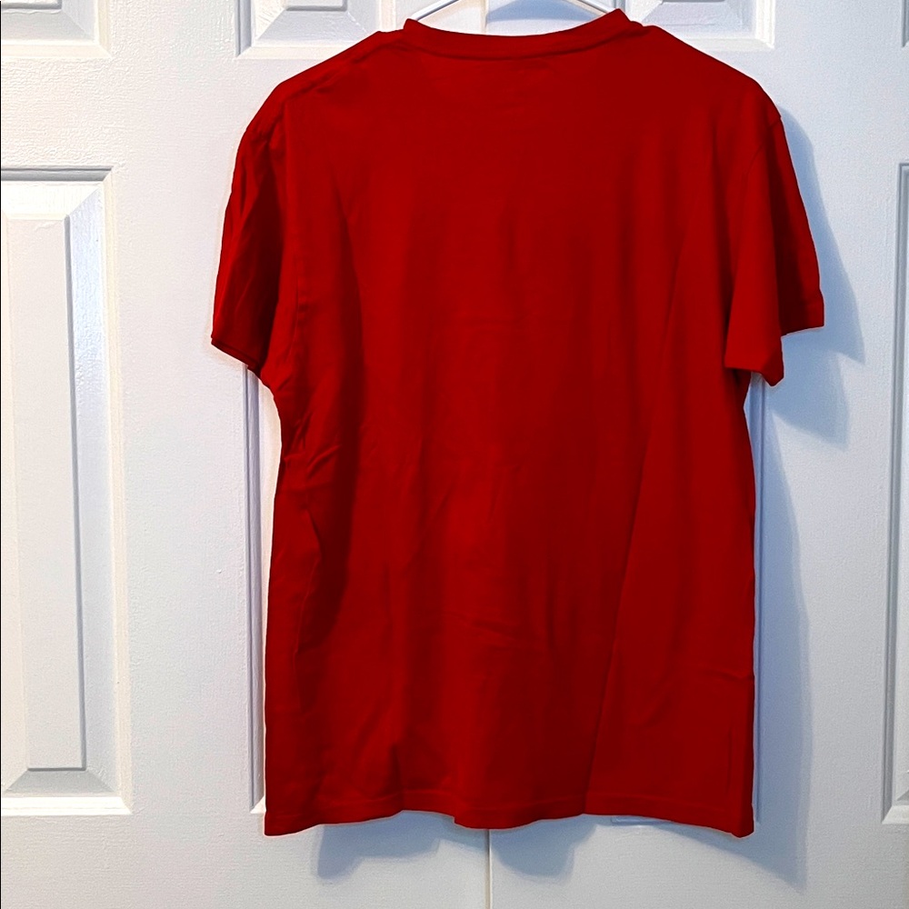 Nike Tee Shirt Men’s Just Do It Swoosh Red Regular Fit Size M - Picture 3 of 6